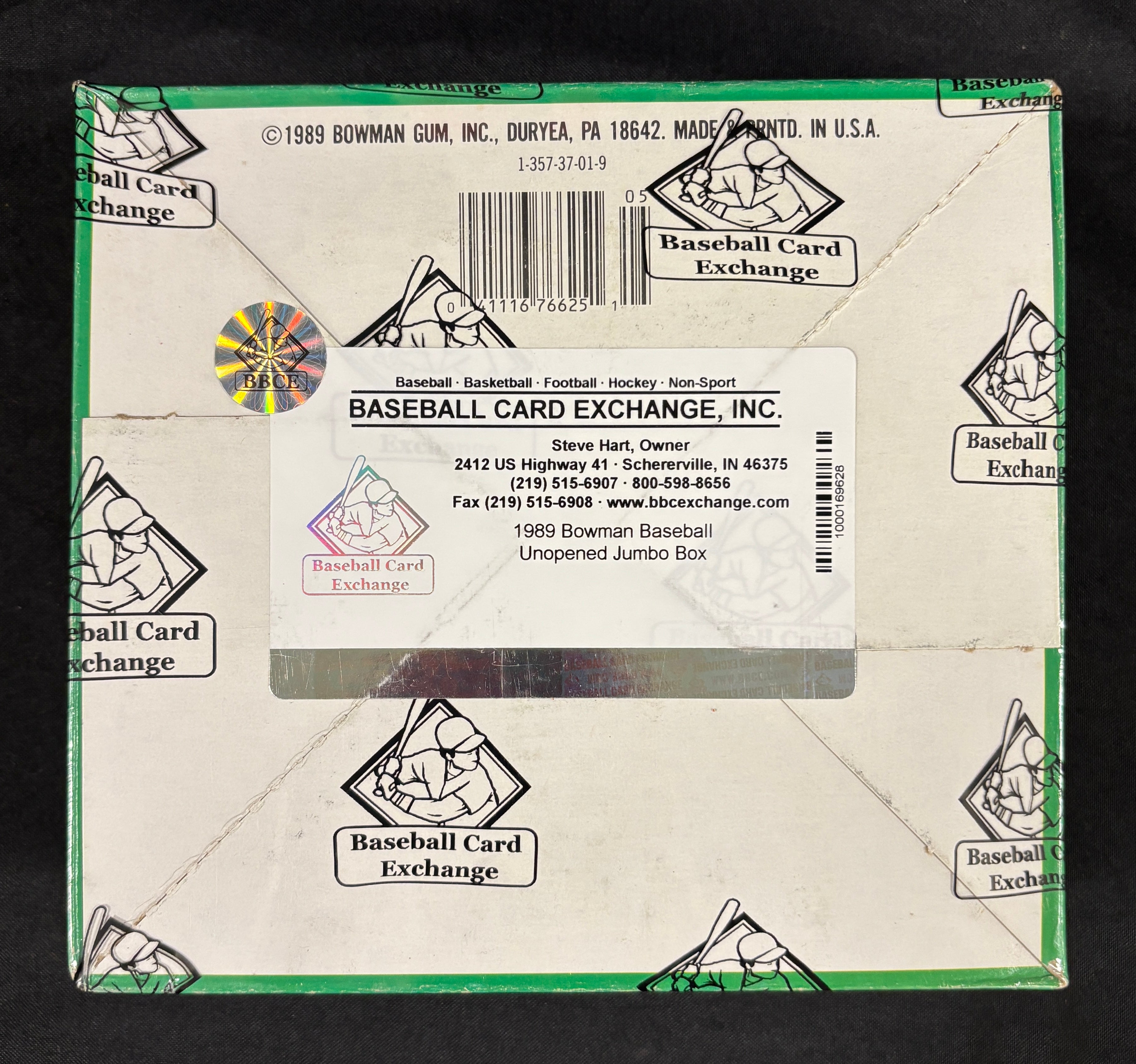 1989 Bowman Baseball Jumbo Cello Box BBCE Wrapped/Sealed