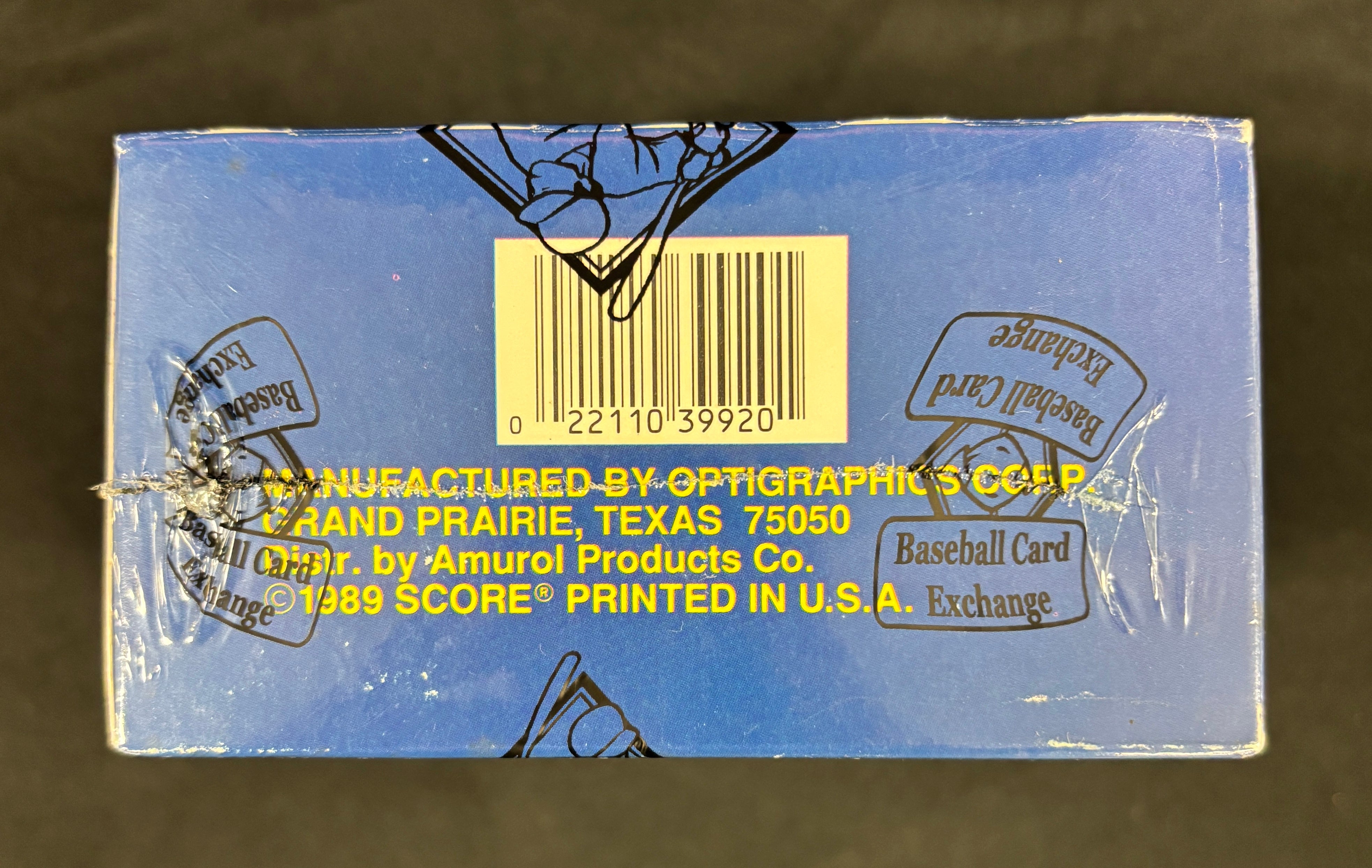 1989 Score Baseball Box BBCE Wrapped/Sealed