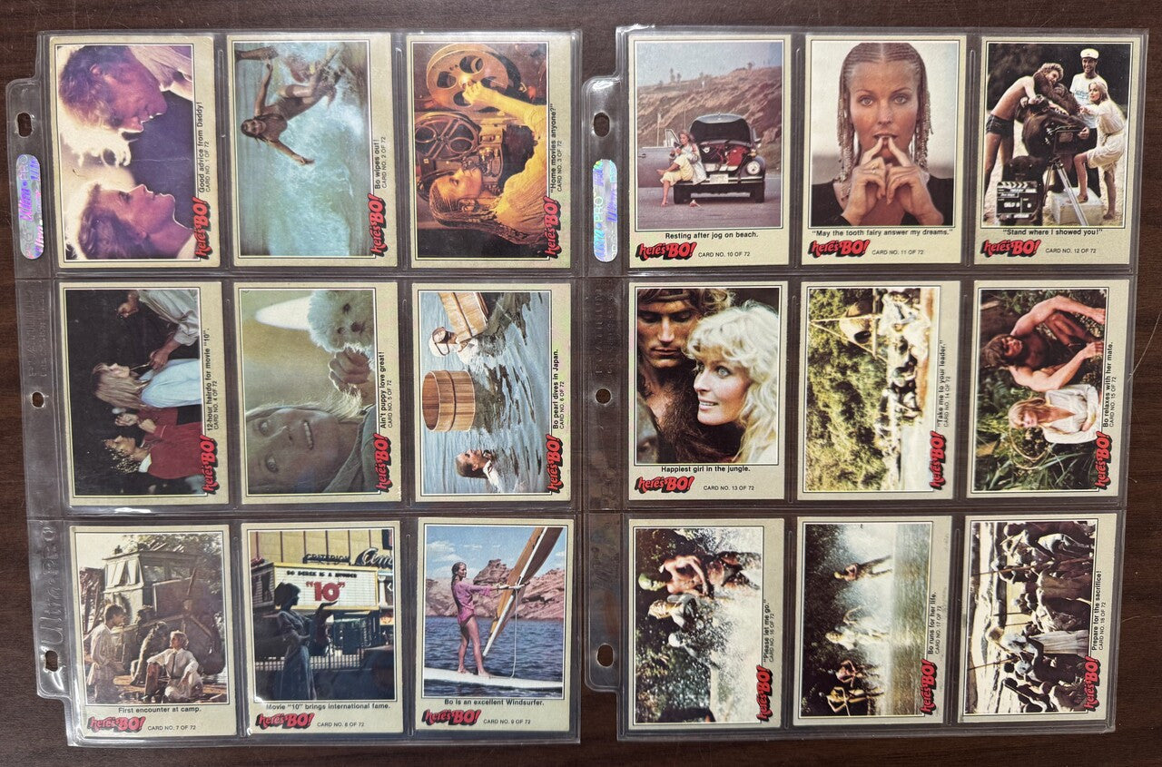 1981 Fleer Here's BO! Complete Card Set (72) EX