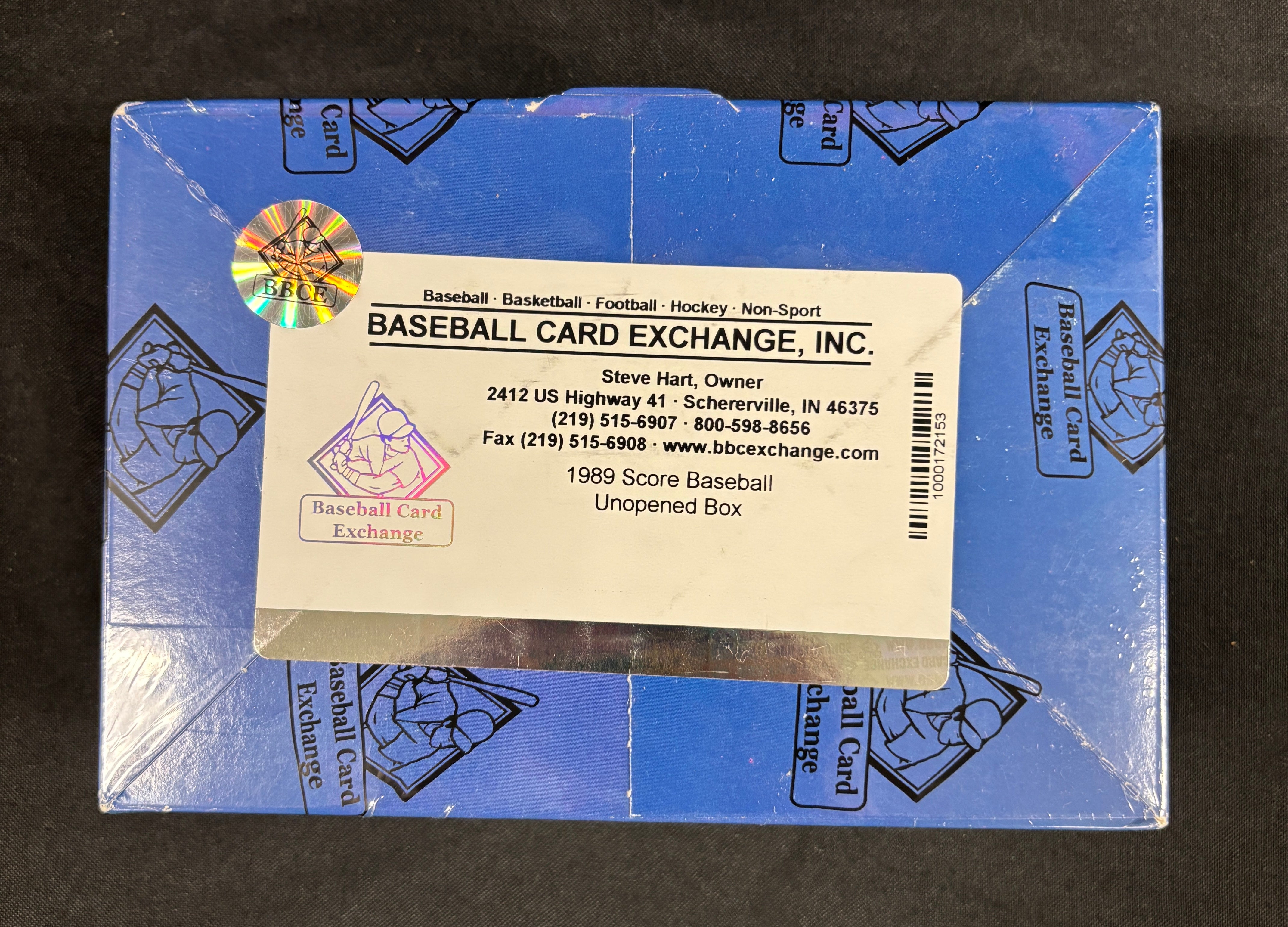 1989 Score Baseball Box BBCE Wrapped/Sealed