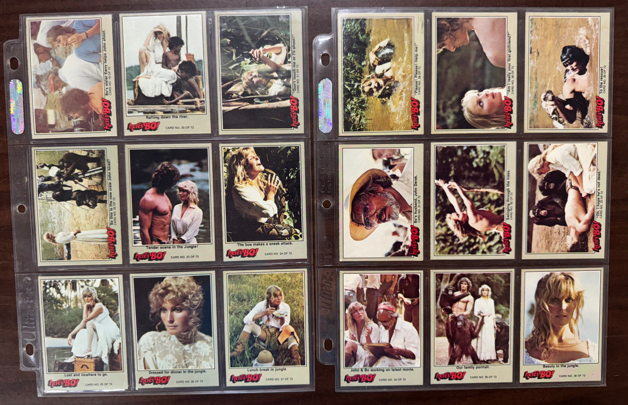 1981 Fleer Here's BO! Complete Card Set (72) EX