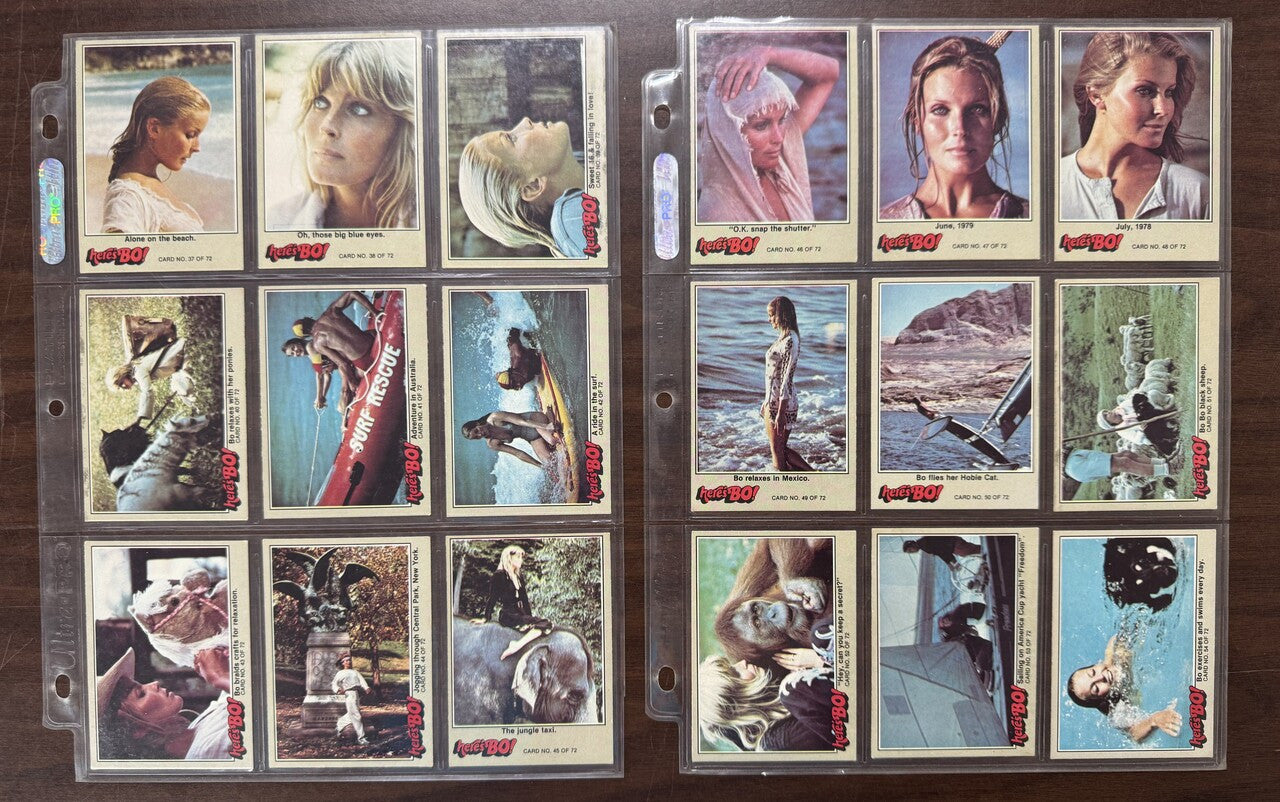 1981 Fleer Here's BO! Complete Card Set (72) EX
