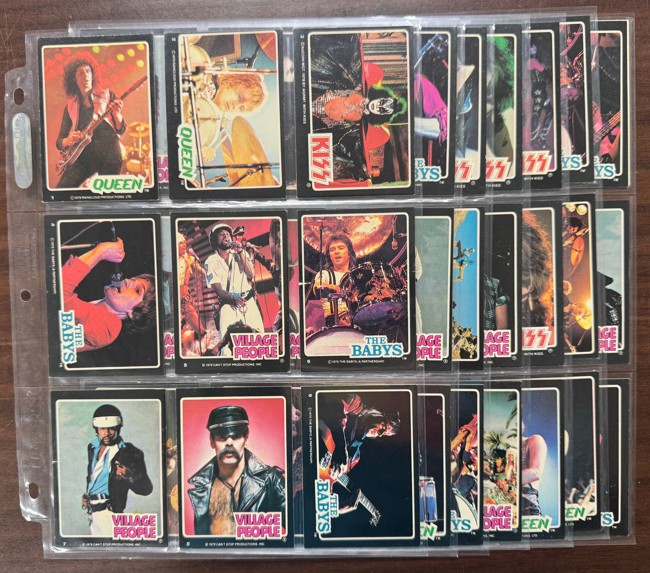 1979 Donruss Rock Stars Complete Card Set (66) EX