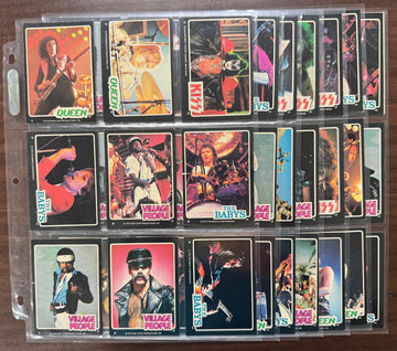 1979 Donruss Rock Stars Complete Card Set (66) EX