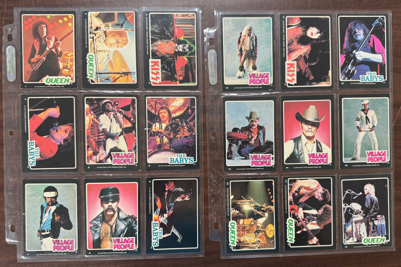 1979 Donruss Rock Stars Complete Card Set (66) EX