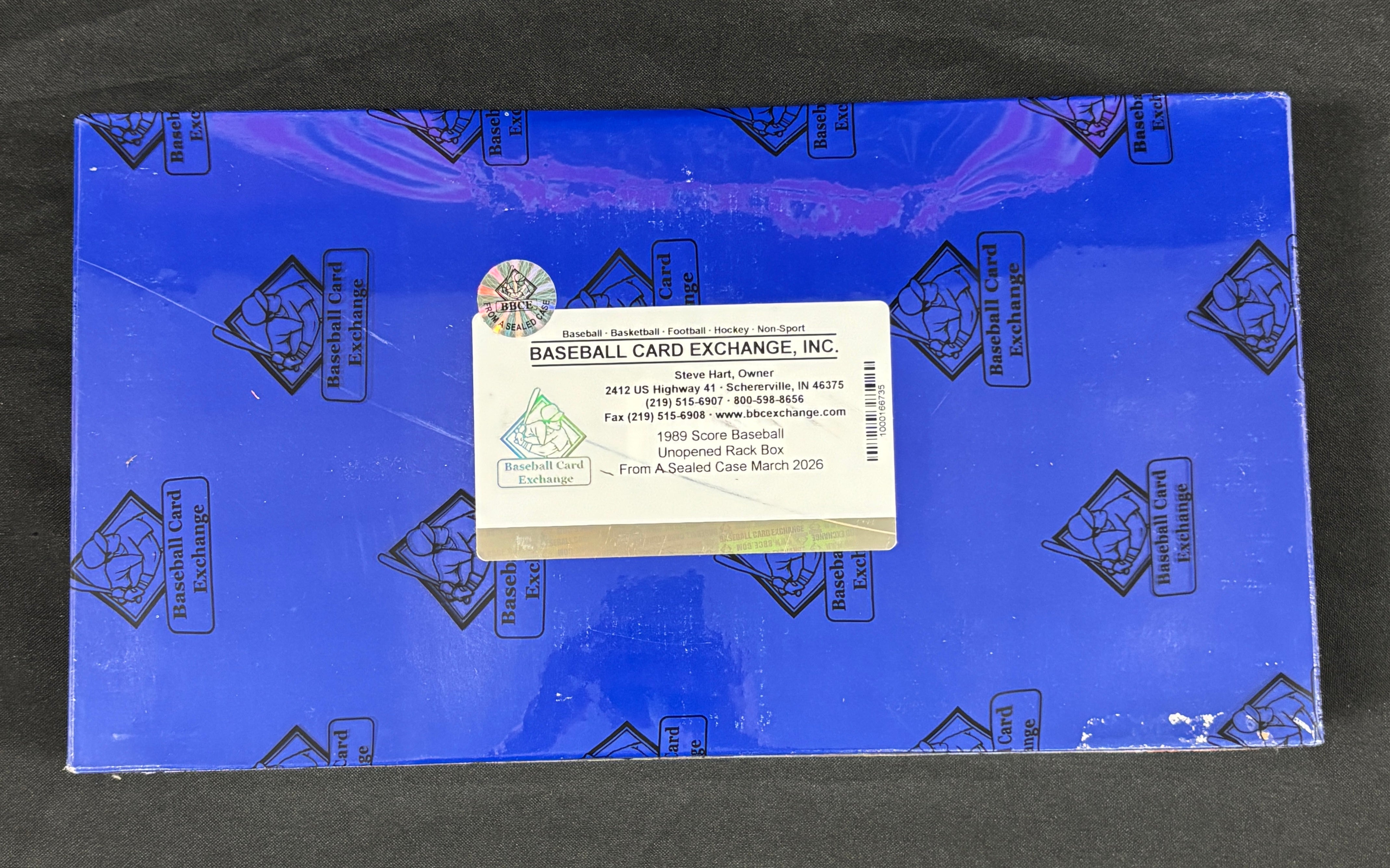 1989 Score Baseball Rack Pack Box BBCE Wrapped/Sealed FASC