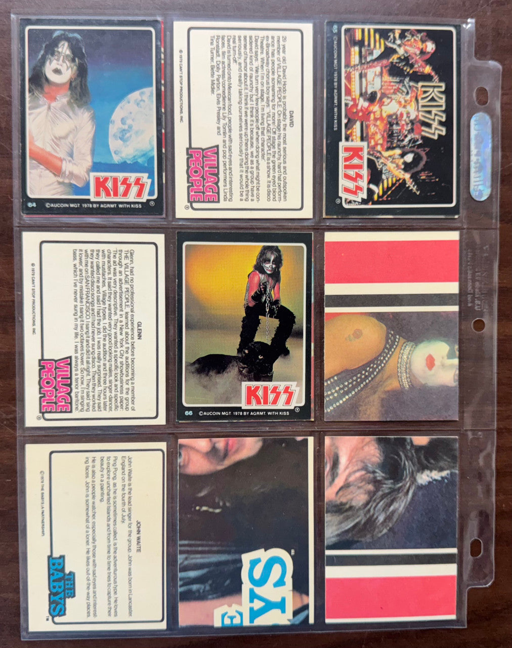 1979 Donruss Rock Stars Complete Card Set (66) EX