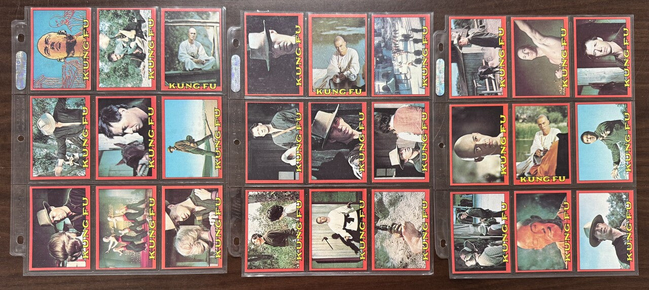 1973 Topps Kung Fu Complete Card Set (60) EX