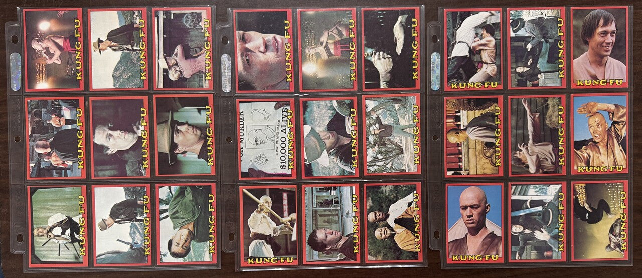 1973 Topps Kung Fu Complete Card Set (60) EX