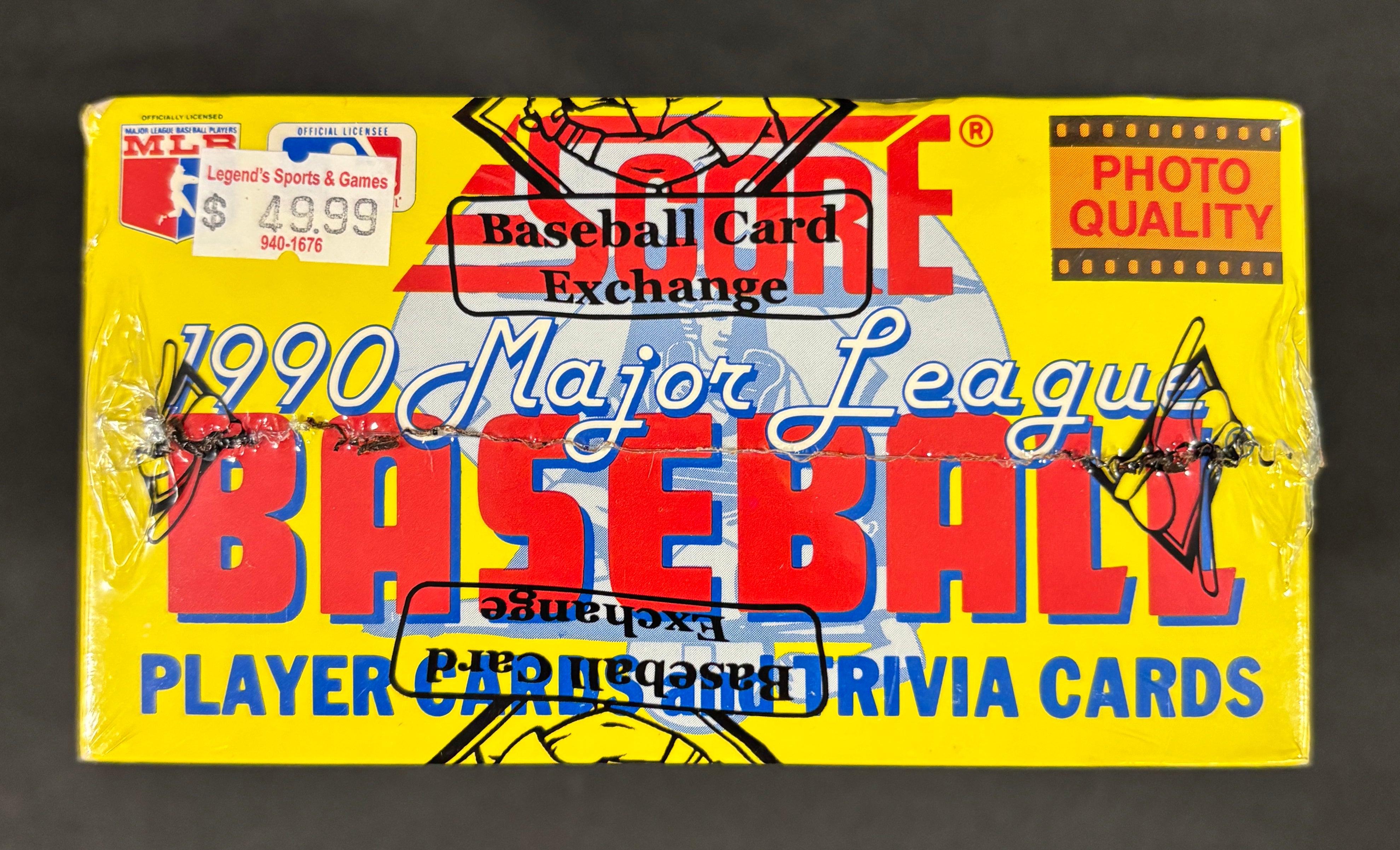 1990 Score Baseball Box BBCE Wrapped/Sealed