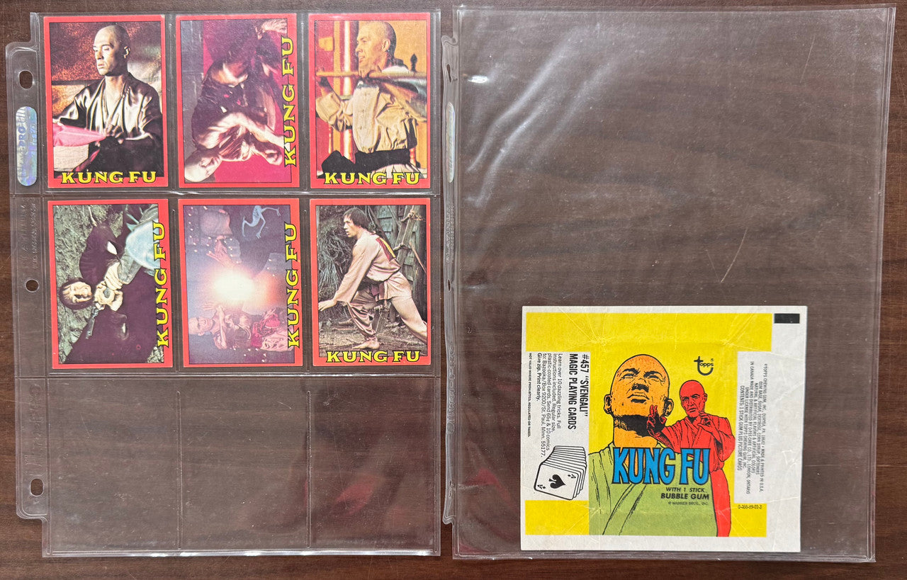 1973 Topps Kung Fu Complete Card Set (60) EX