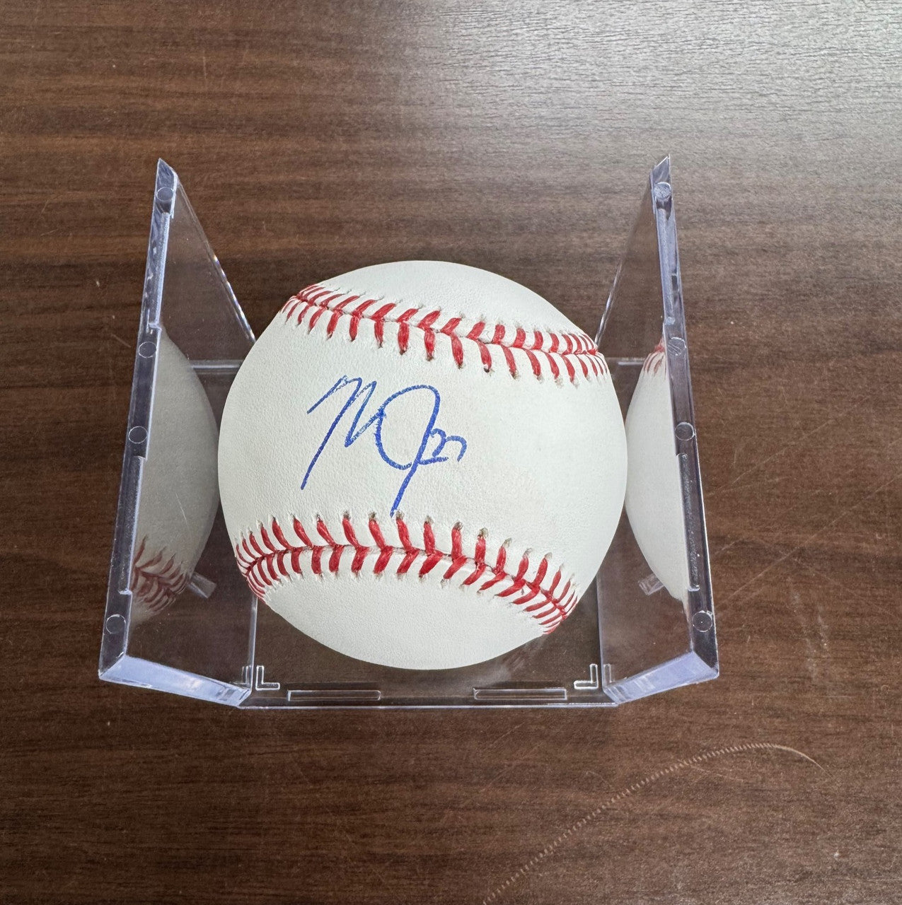 Mike Trout Signed Autographed Rawlings OML Baseball PSA DNA