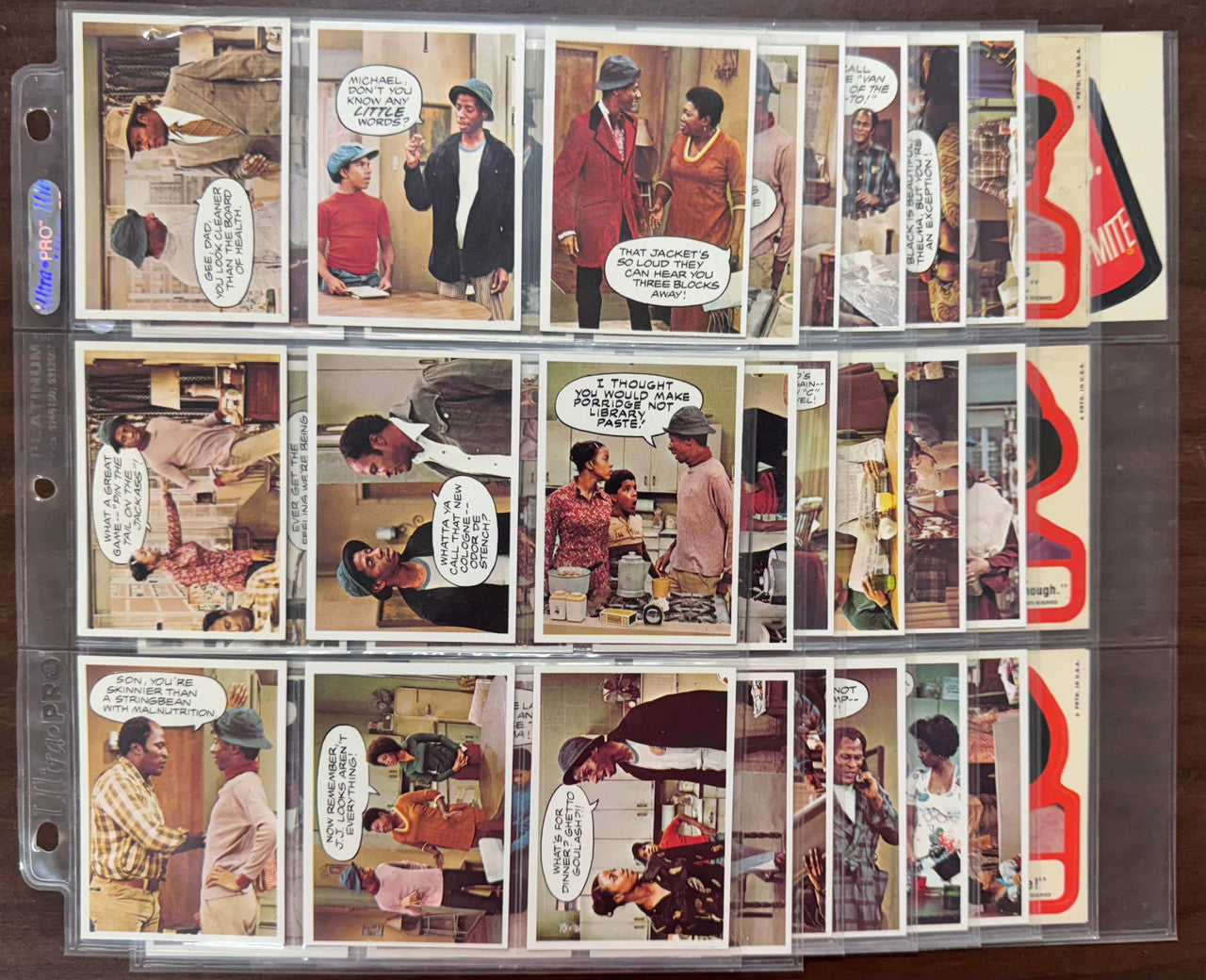 1975 Topps Good Times Complete Card Set (55) W/ Stickers (22) NM