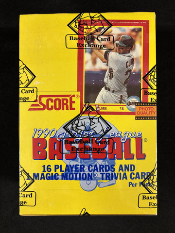 1990 Score Baseball Box BBCE Wrapped/Sealed FASC