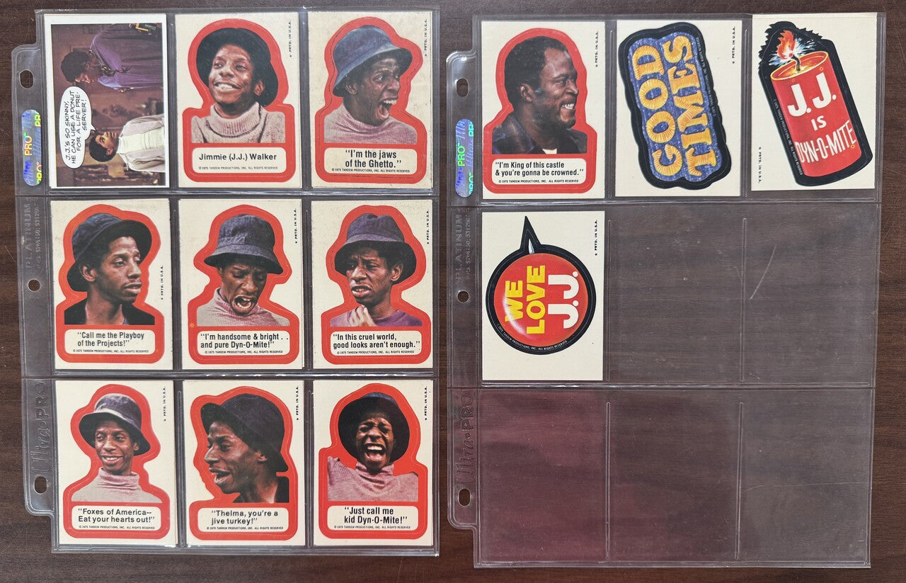 1975 Topps Good Times Complete Card Set (55) W/ Stickers (22) NM