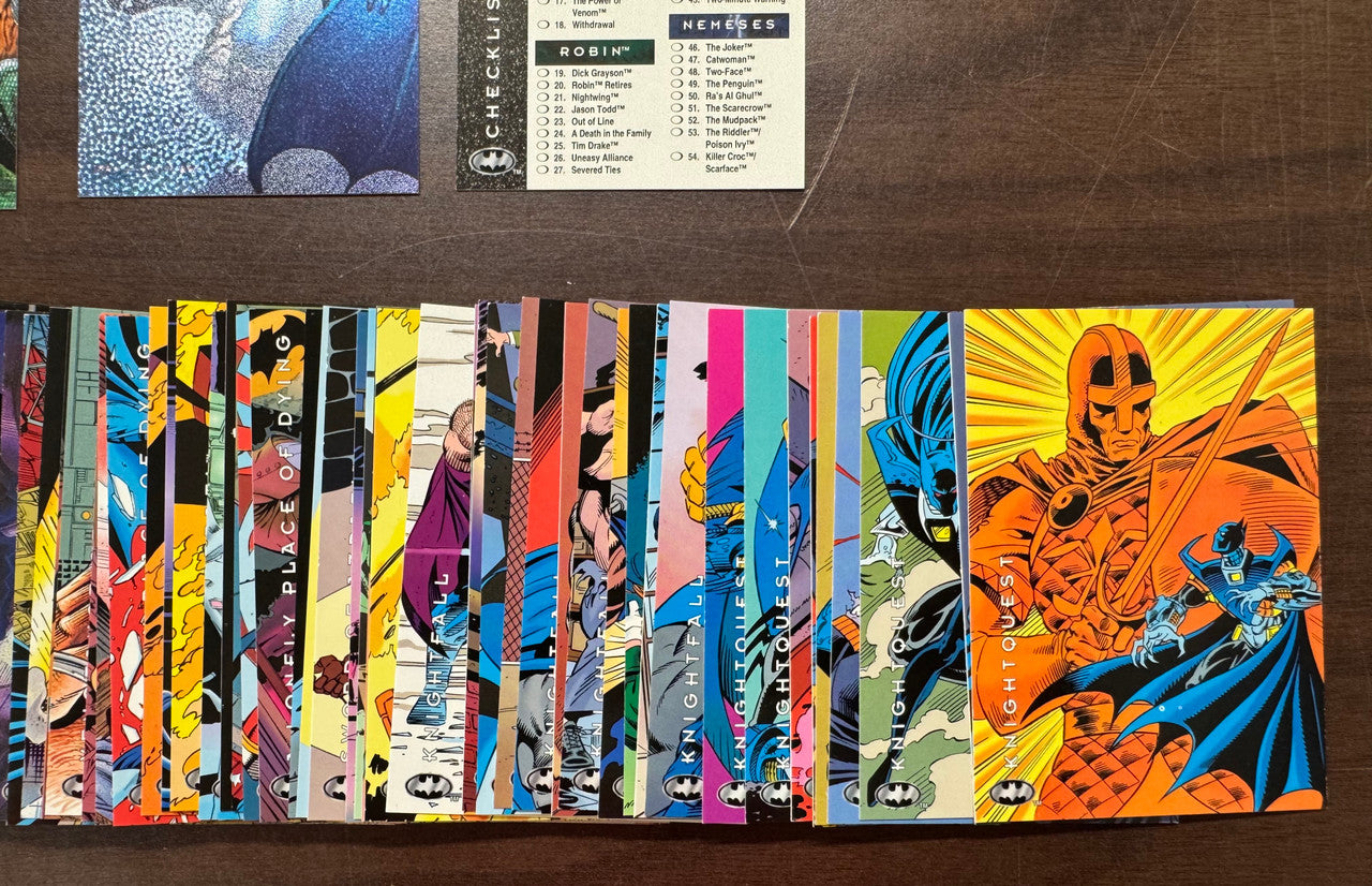 1994 SkyBox Batman: Saga of the Dark Knight Complete Card Set (100) NM