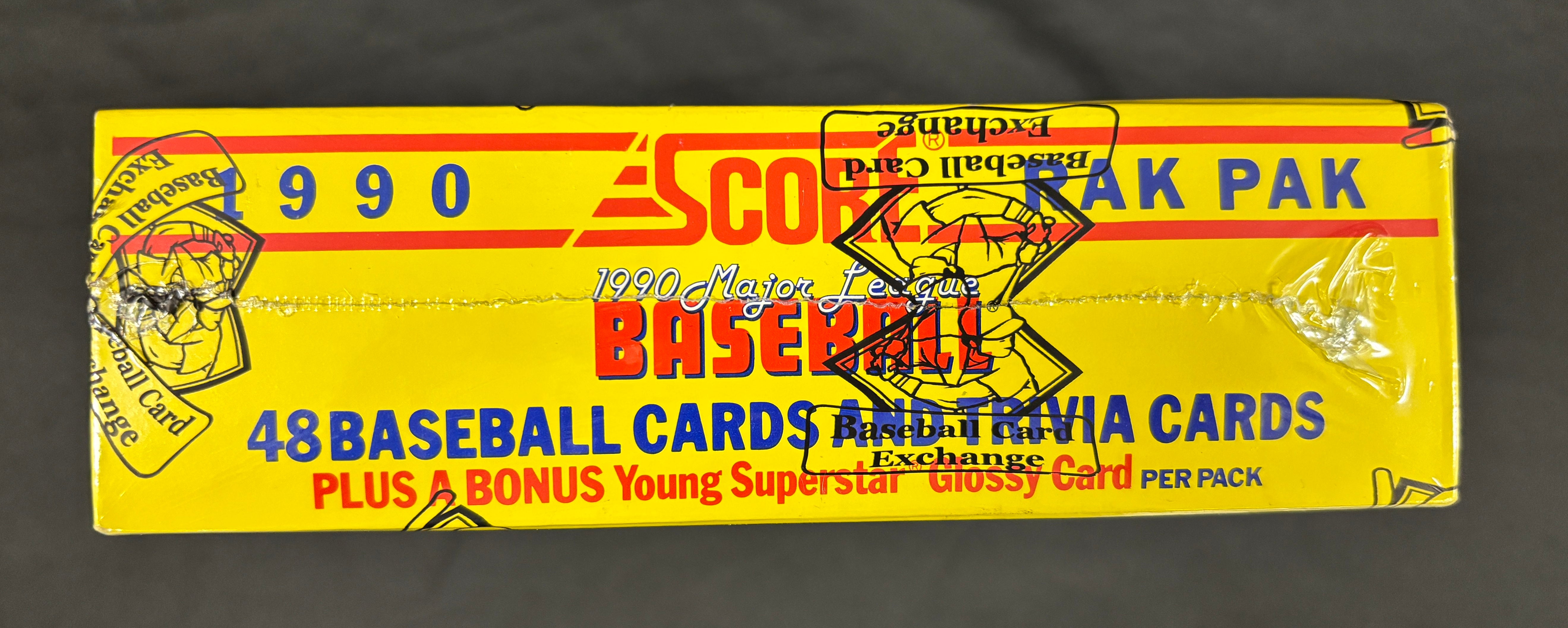 1990 Score Baseball Rack Box BBCE Wrapped/Sealed