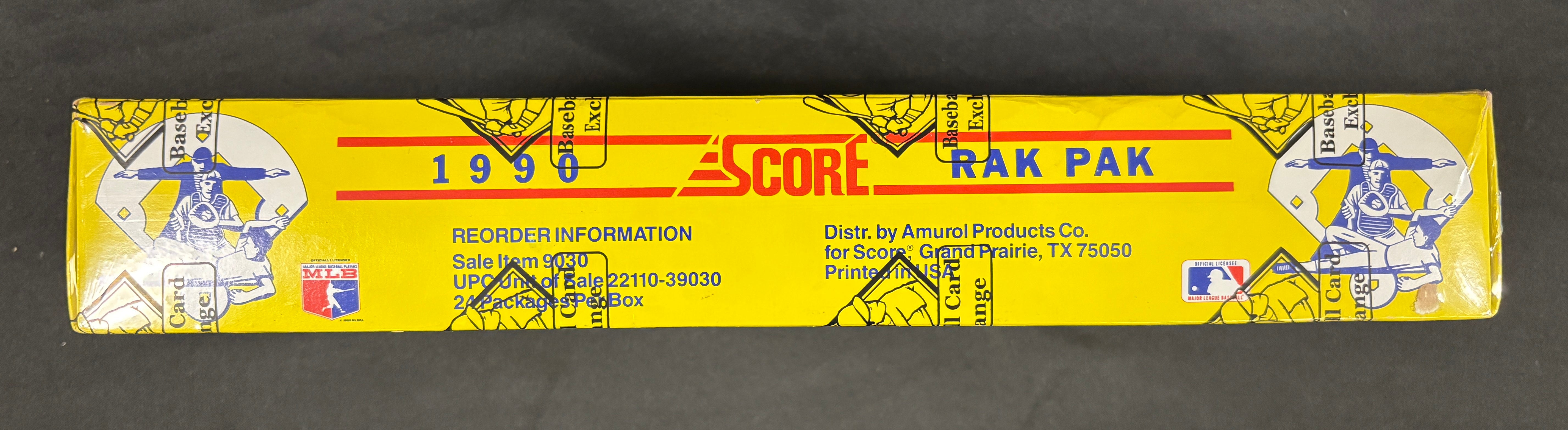 1990 Score Baseball Rack Box BBCE Wrapped/Sealed
