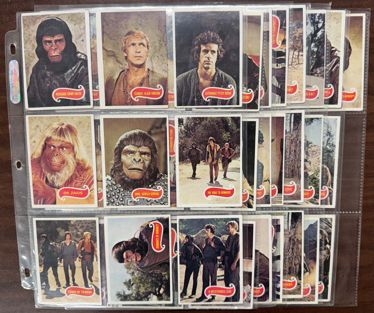 1975 Topps Planet of the Apes Complete Card Set (66) EX