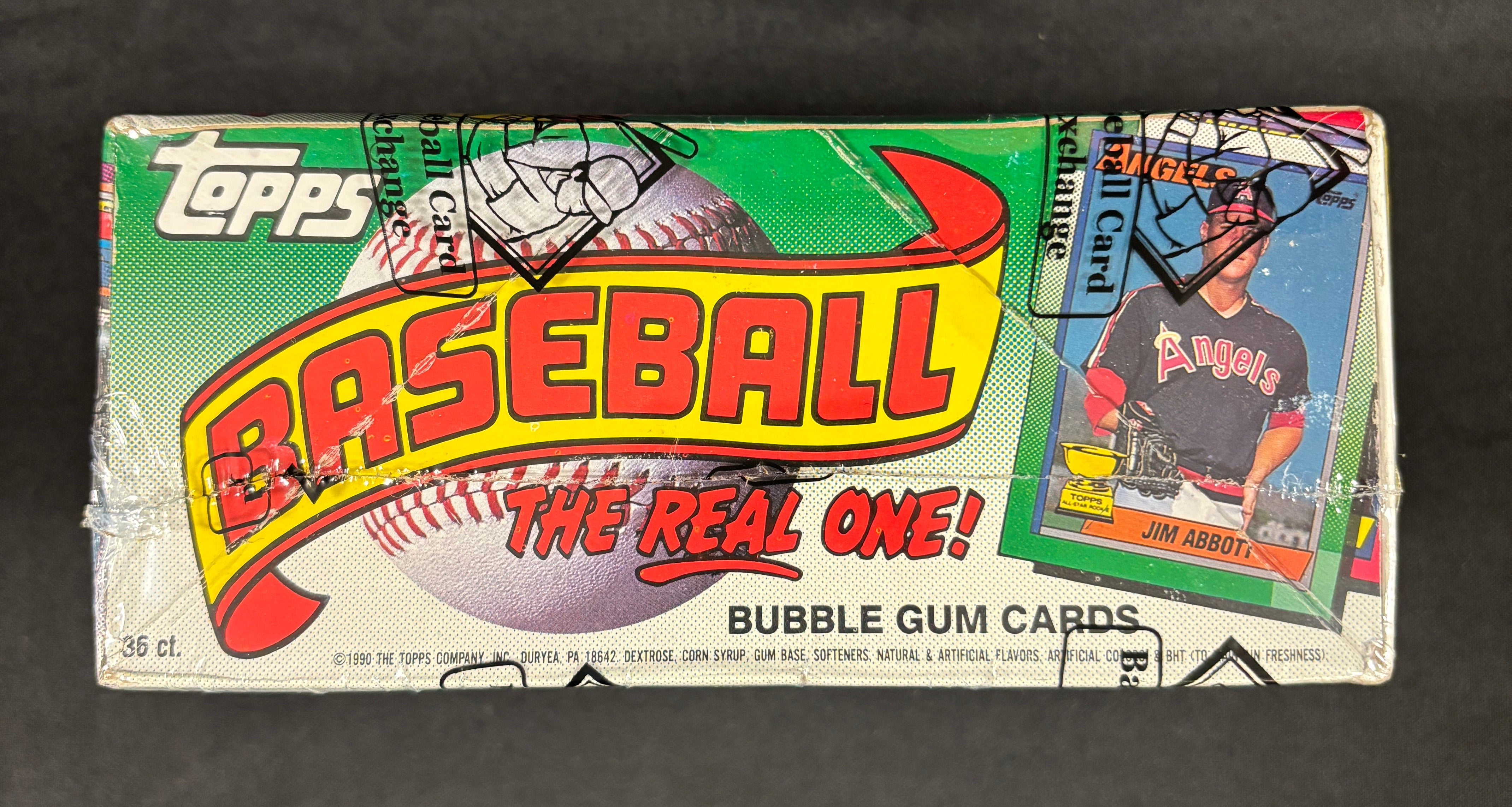 1990 Topps Baseball Wax Box BBCE Wrapped/Sealed