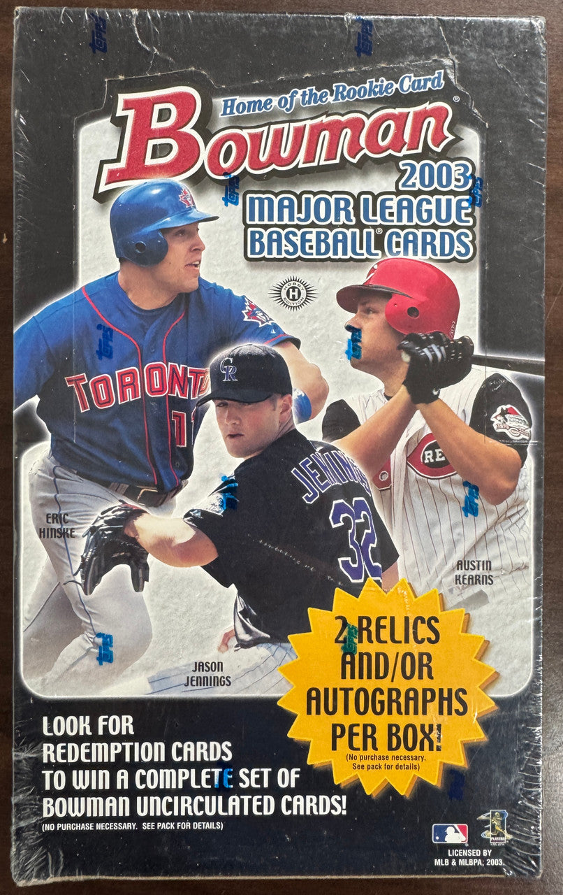 2003 Bowman Baseball Hobby Box Factory Sealed