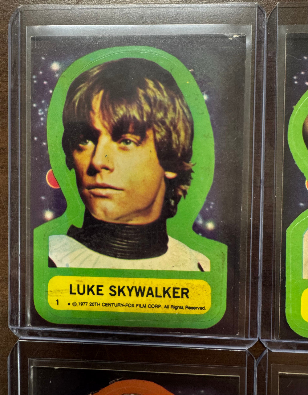 1977 Topps Star Wars Series 1 Complete Sticker Set (11) EX