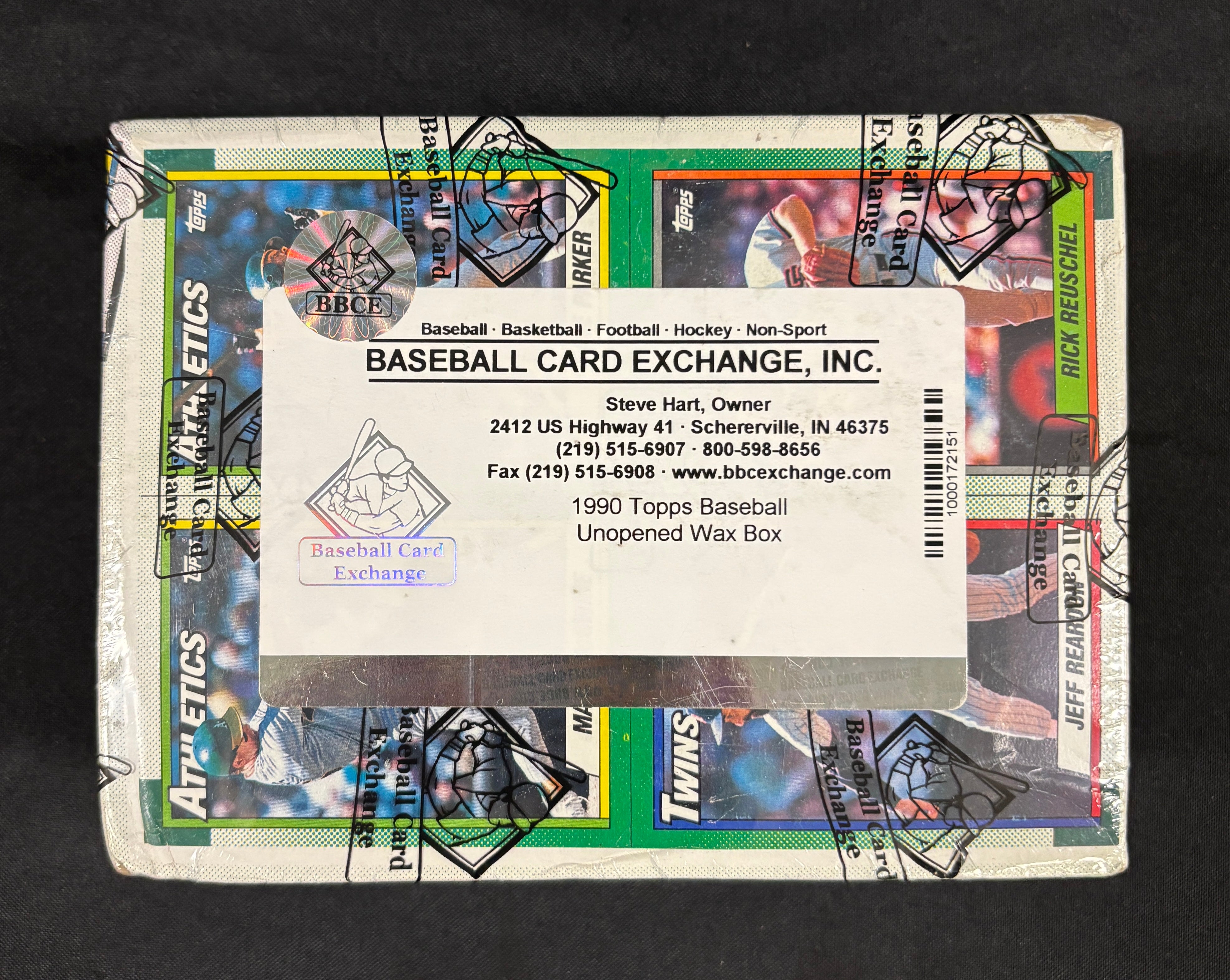 1990 Topps Baseball Wax Box BBCE Wrapped/Sealed