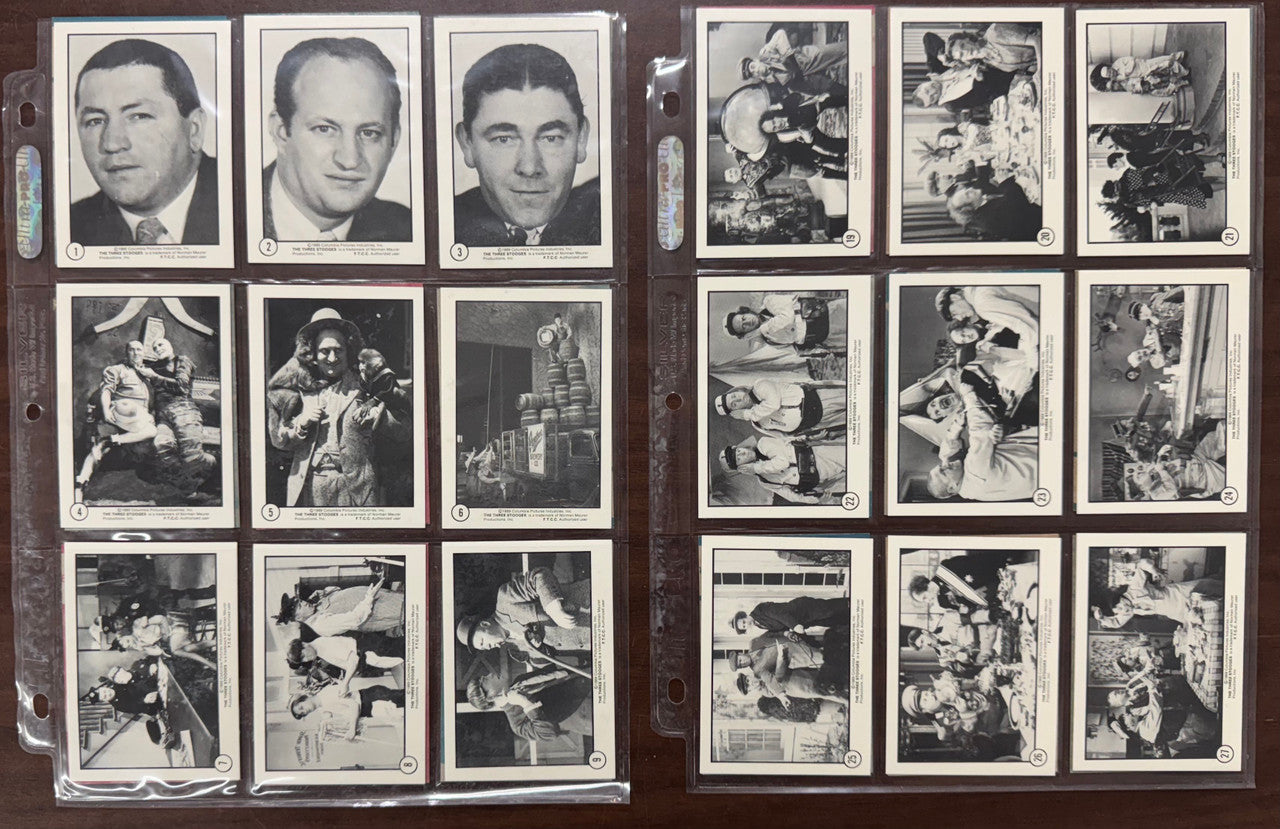 1989 FTCC The Three Stooges II Complete Card Set Red and Blue Back (60) NM