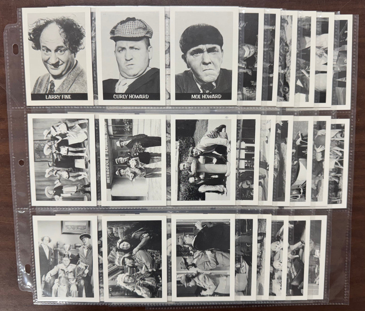 1985 FTCC The Three Stooges Trivia Complete Card Set (60) NM