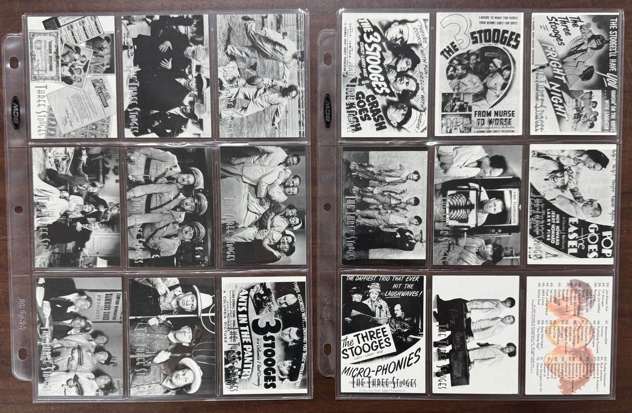 1997 DuoCards The Three Stooges Complete Card Set (72) NM