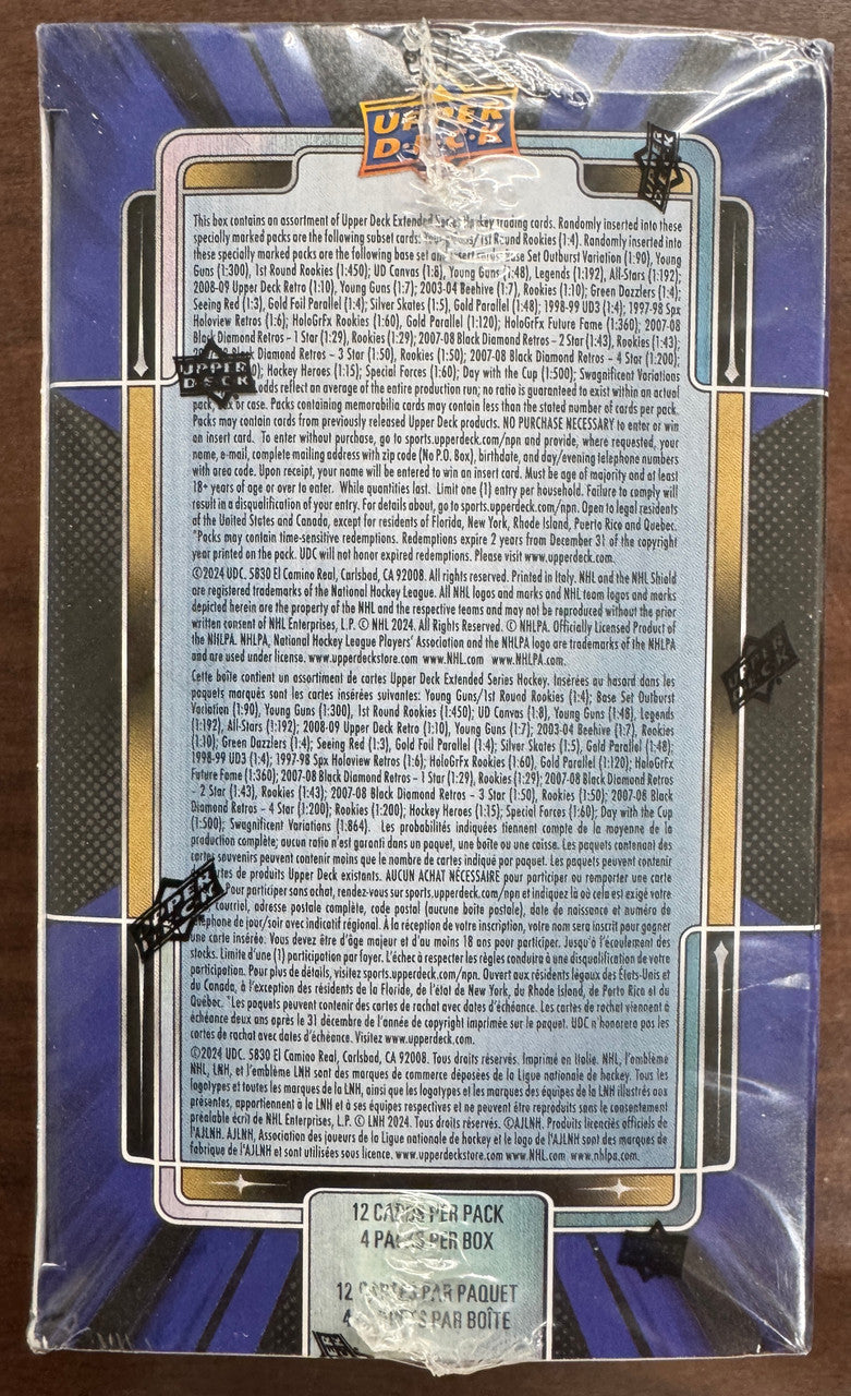 2023/24 Upper Deck Extended Series Blaster Box Factory Sealed