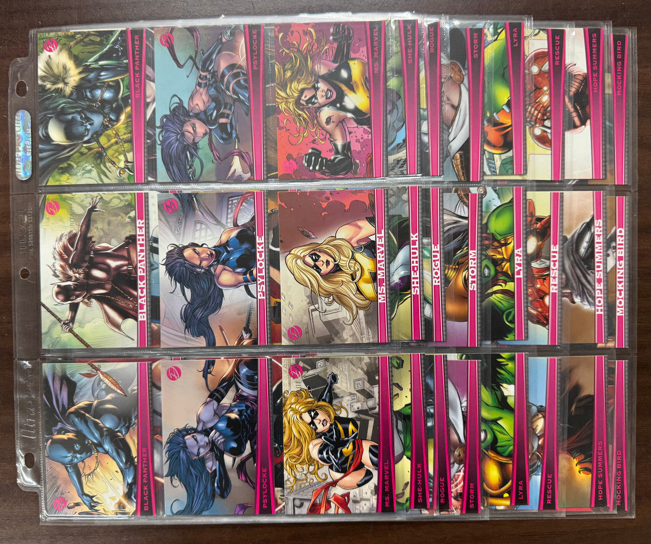 2011 Rittenhouse Marvel Dangerous Divas Series 1 Complete Set (72) NM