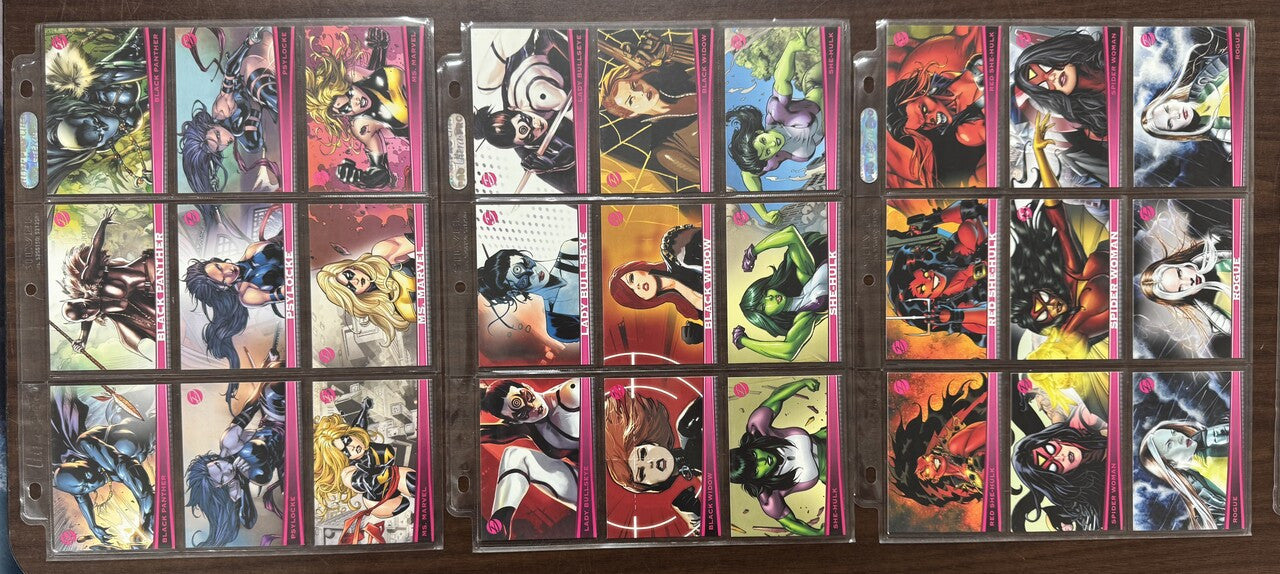 2011 Rittenhouse Marvel Dangerous Divas Series 1 Complete Set (72) NM
