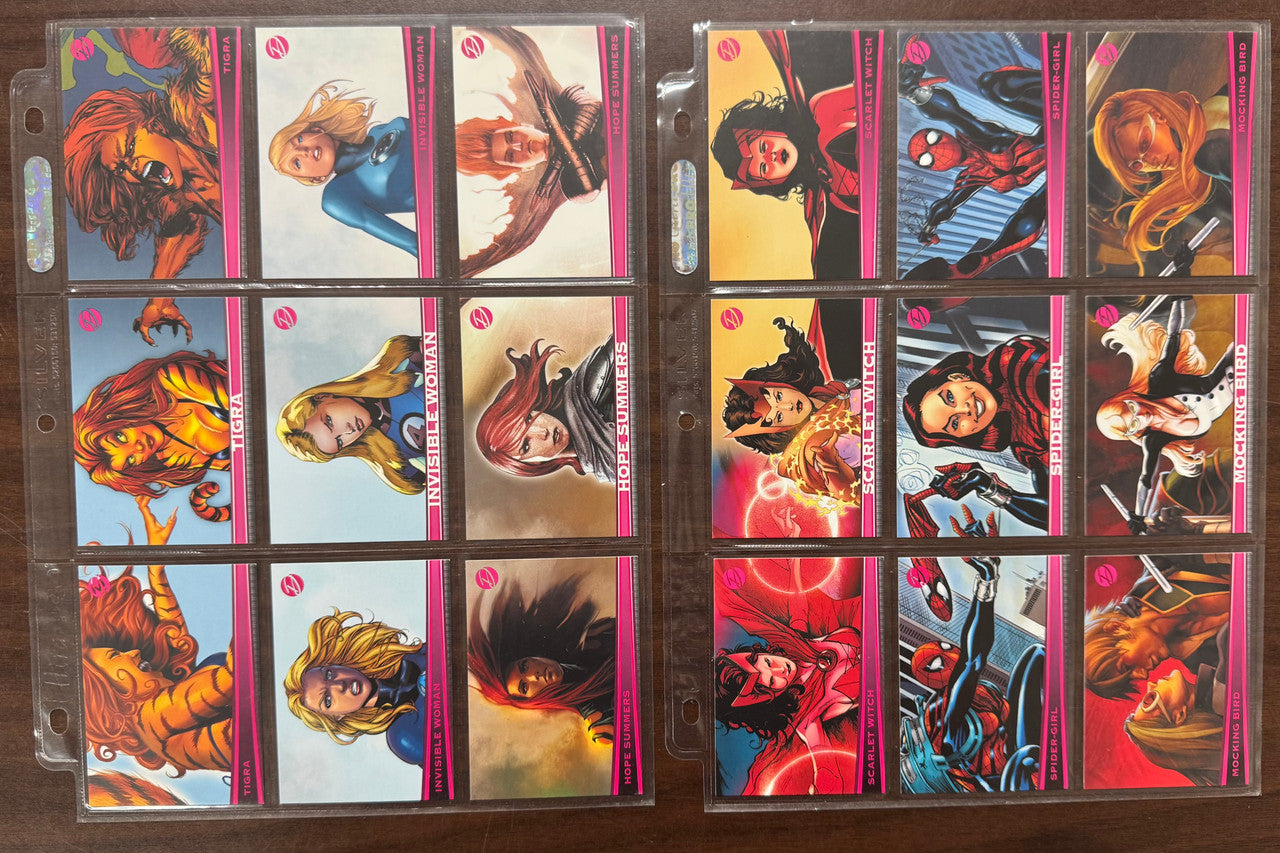 2011 Rittenhouse Marvel Dangerous Divas Series 1 Complete Set (72) NM