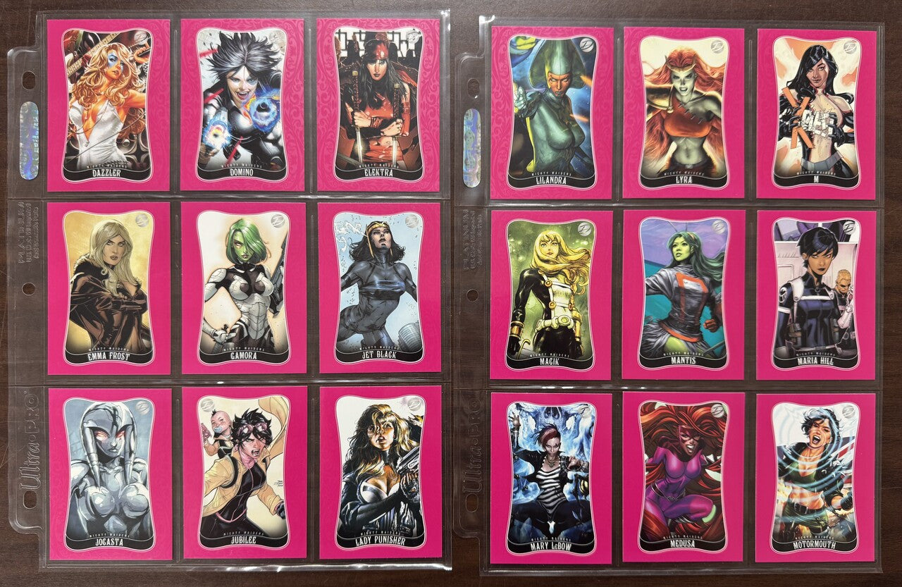 2014 Rittenhouse Marvel Dangerous Divas Series 2 Complete Set (90) NM