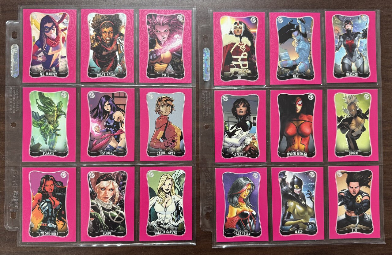 2014 Rittenhouse Marvel Dangerous Divas Series 2 Complete Set (90) NM
