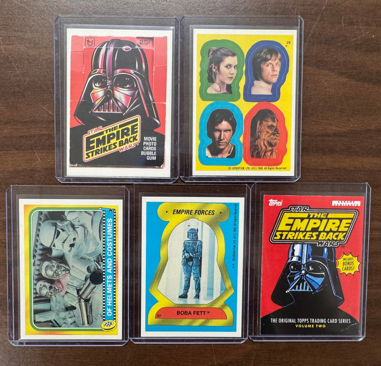 2016 Topps Star Wars Empire Strikes Back Promo Bonus Card Set (5) NM