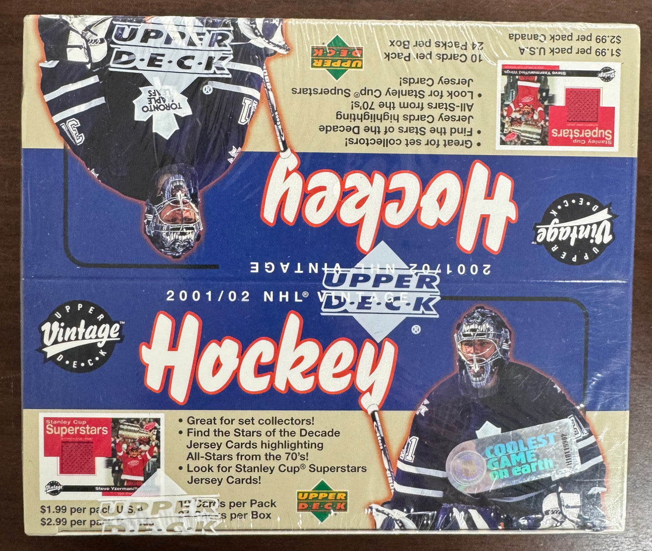 2001/02 Upper Deck NHL Vintage Hockey 24 Pack Box Factory Sealed