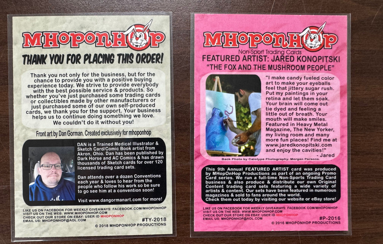 2018 MhopOnHop Productions Promo Card Set (2) NM