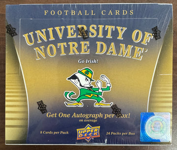 2013 Upper Deck Notre Dame Football Hobby Box Factory Sealed