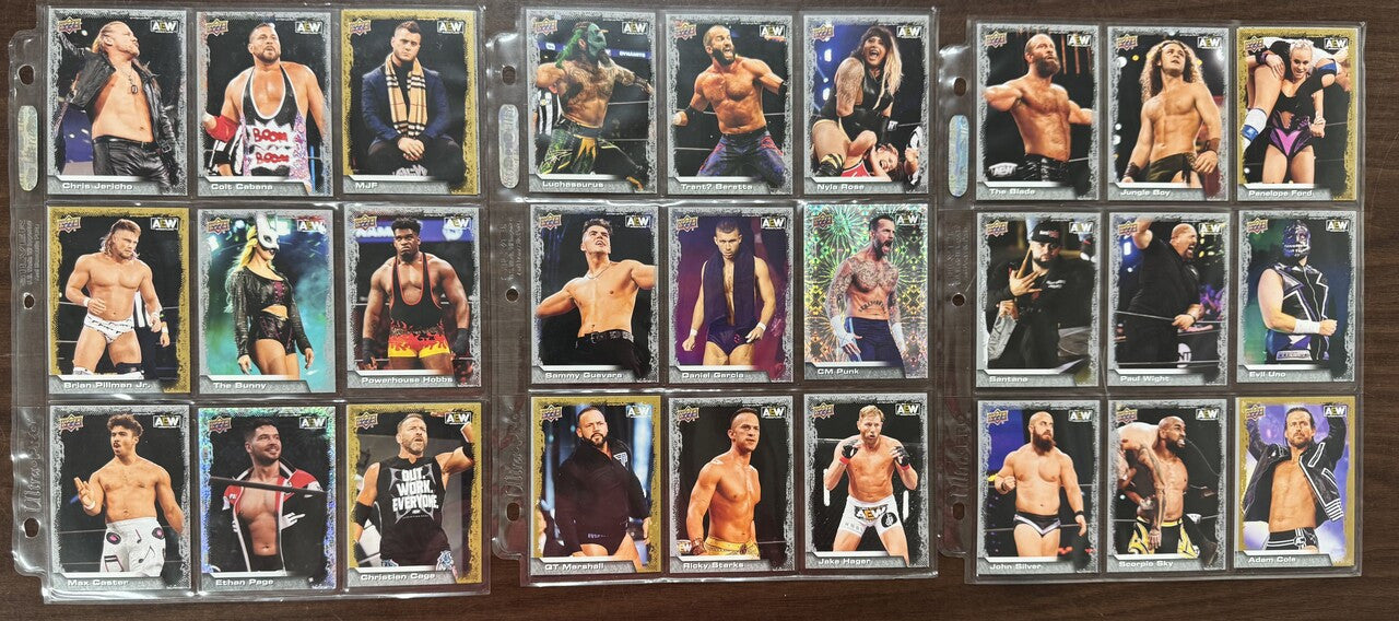 2022 Upper Deck AEW Complete Card Set (100) W/ Main Features Inserts (40) NM