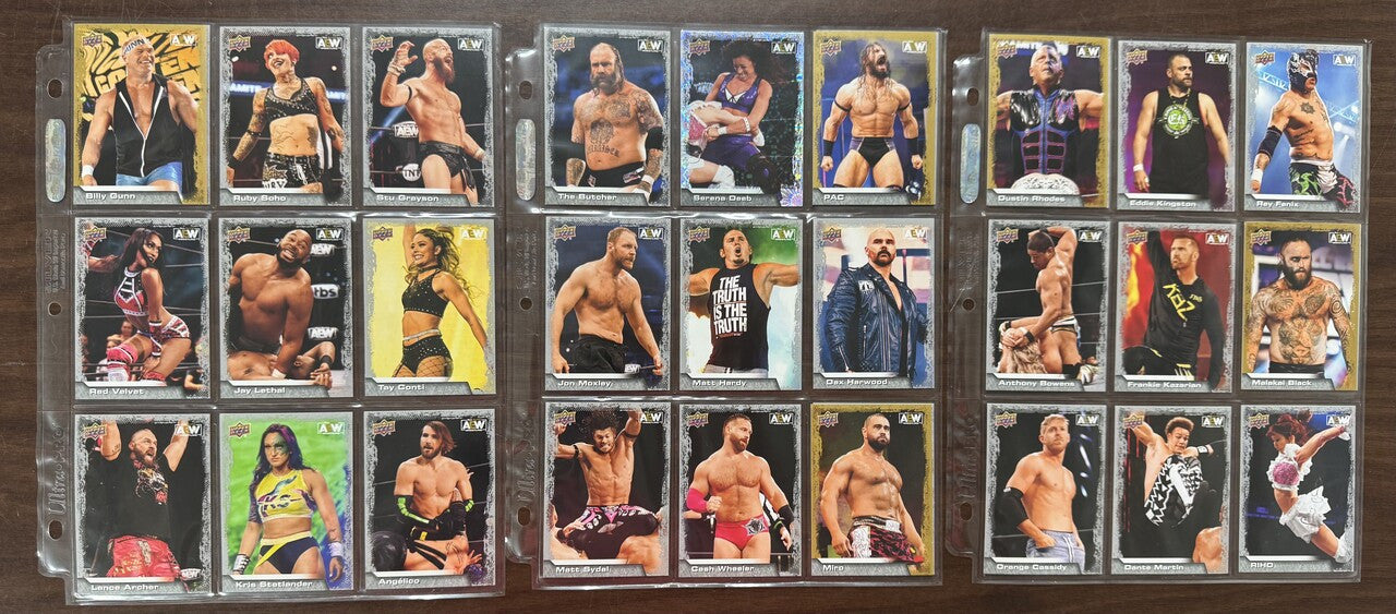 2022 Upper Deck AEW Complete Card Set (100) W/ Main Features Inserts (40) NM