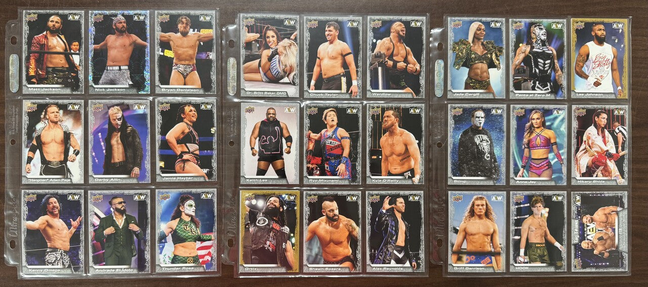 2022 Upper Deck AEW Complete Card Set (100) W/ Main Features Inserts (40) NM