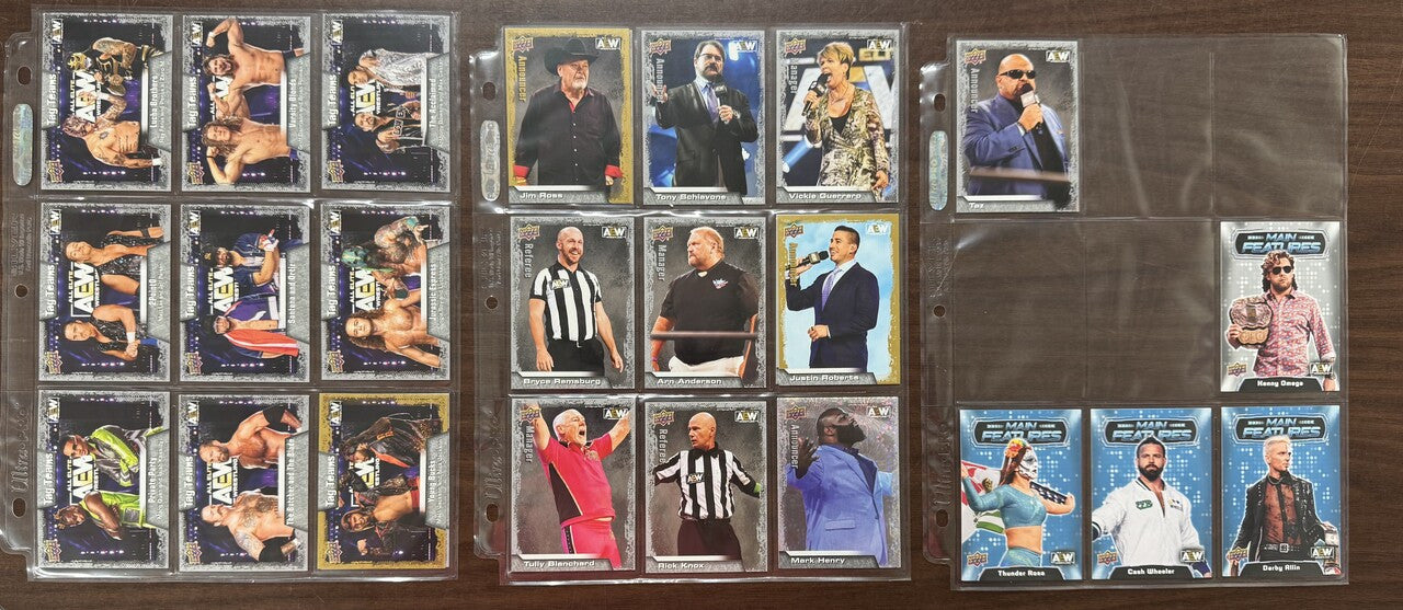 2022 Upper Deck AEW Complete Card Set (100) W/ Main Features Inserts (40) NM