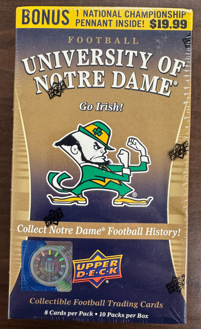 2013 Upper Deck Notre Dame Football Blaster Box Factory Sealed