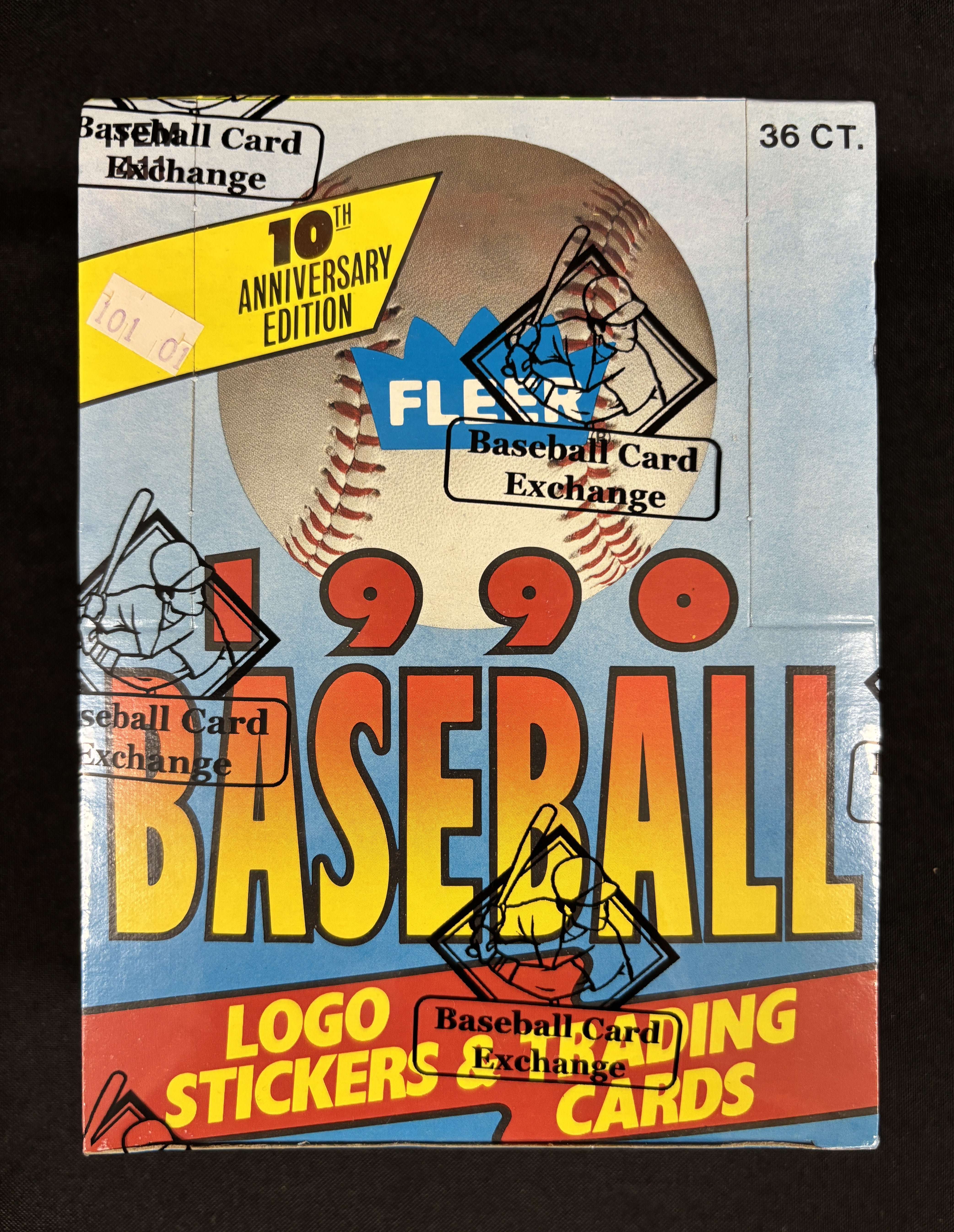 1990 Fleer Baseball Wax Box BBCE Wrapped/Sealed FASC