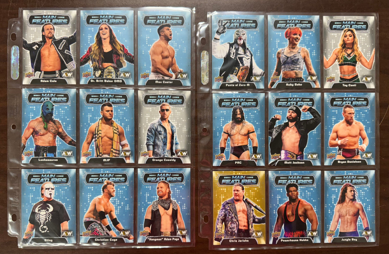 2022 Upper Deck AEW Complete Card Set (100) W/ Main Features Inserts (40) NM