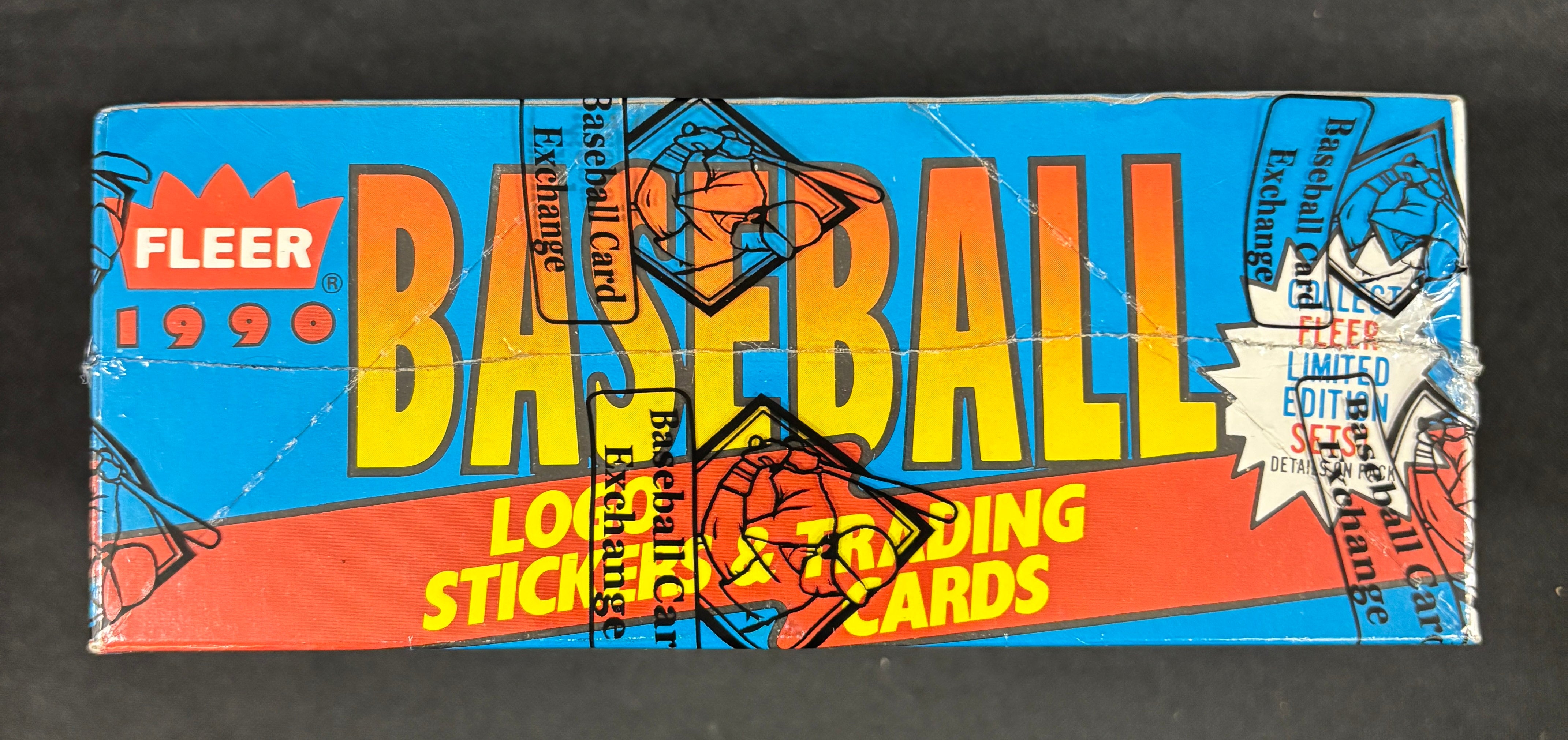 1990 Fleer Baseball Wax Box BBCE Wrapped/Sealed FASC