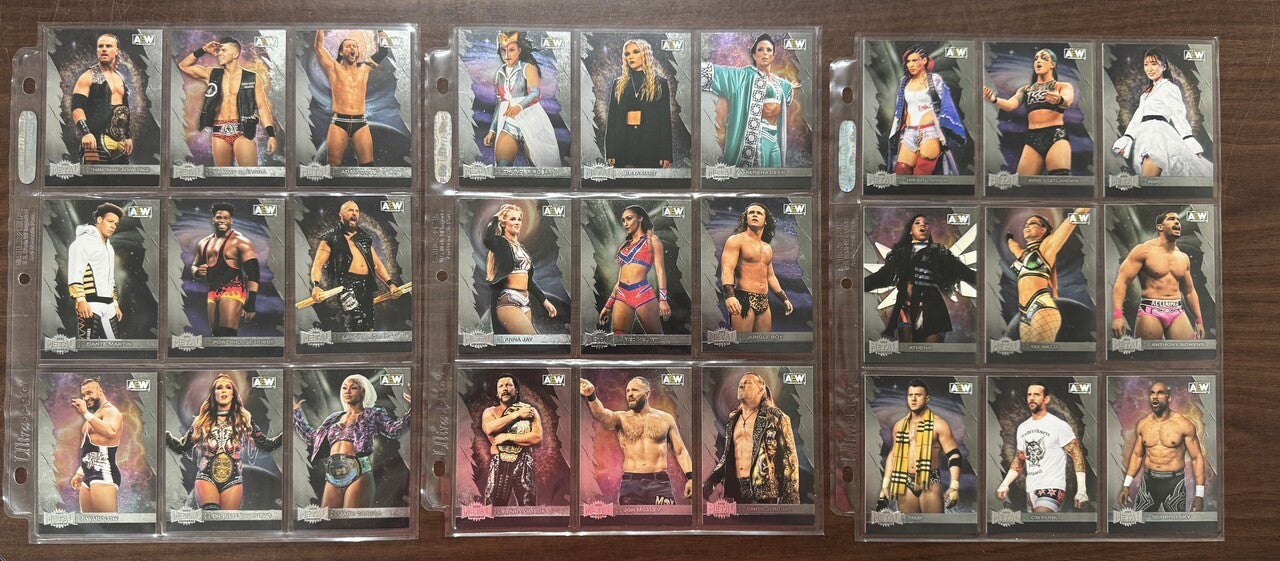 2022 SkyBox AEW Metal Universe Complete Card Set With SP High Numbers (150) NM