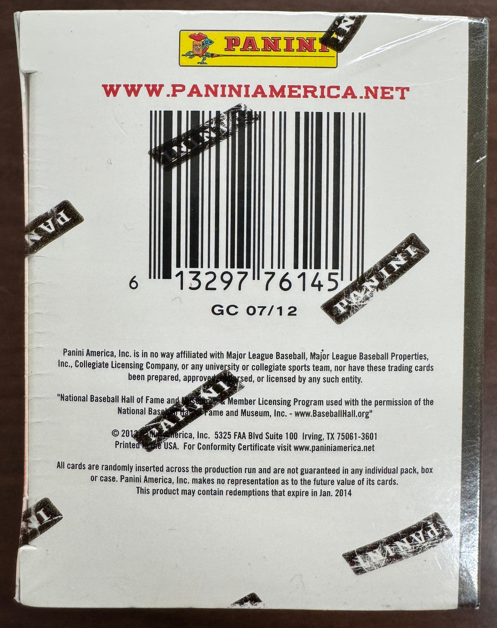2012 Panini Cooperstown Baseball Hall of Fame Blaster Box Factory Sealed